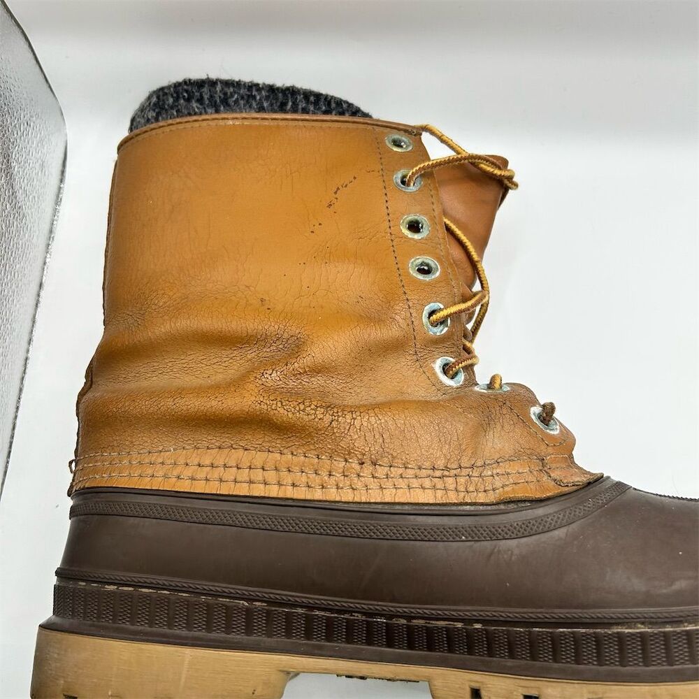 Sorel Osprey Men's Vintage Snow Boots Brown Size 12 Winter Casual READ - Picture 5 of 15